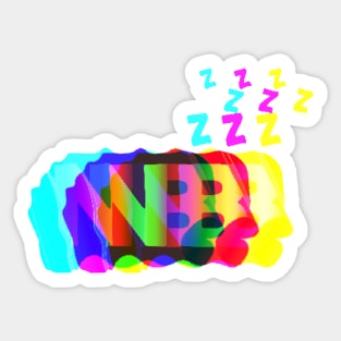 Narcolepsy Boy color Sticker